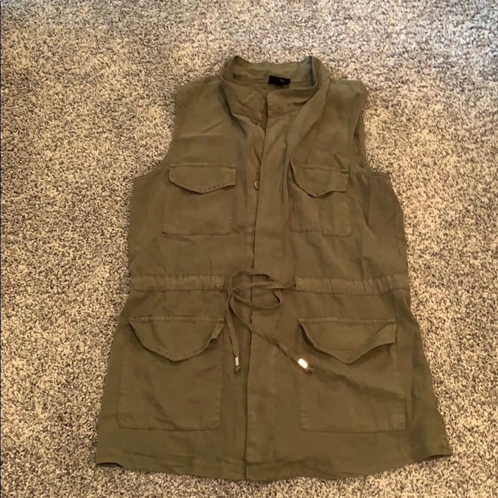 Olive green vest